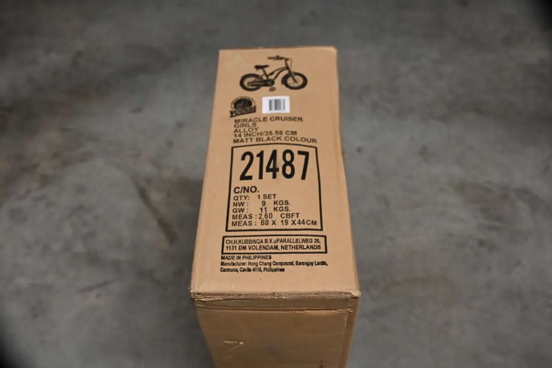 Volare Miracle Kinderfiets 14 inch - Meisjes - 1 Versnelling - Zwart