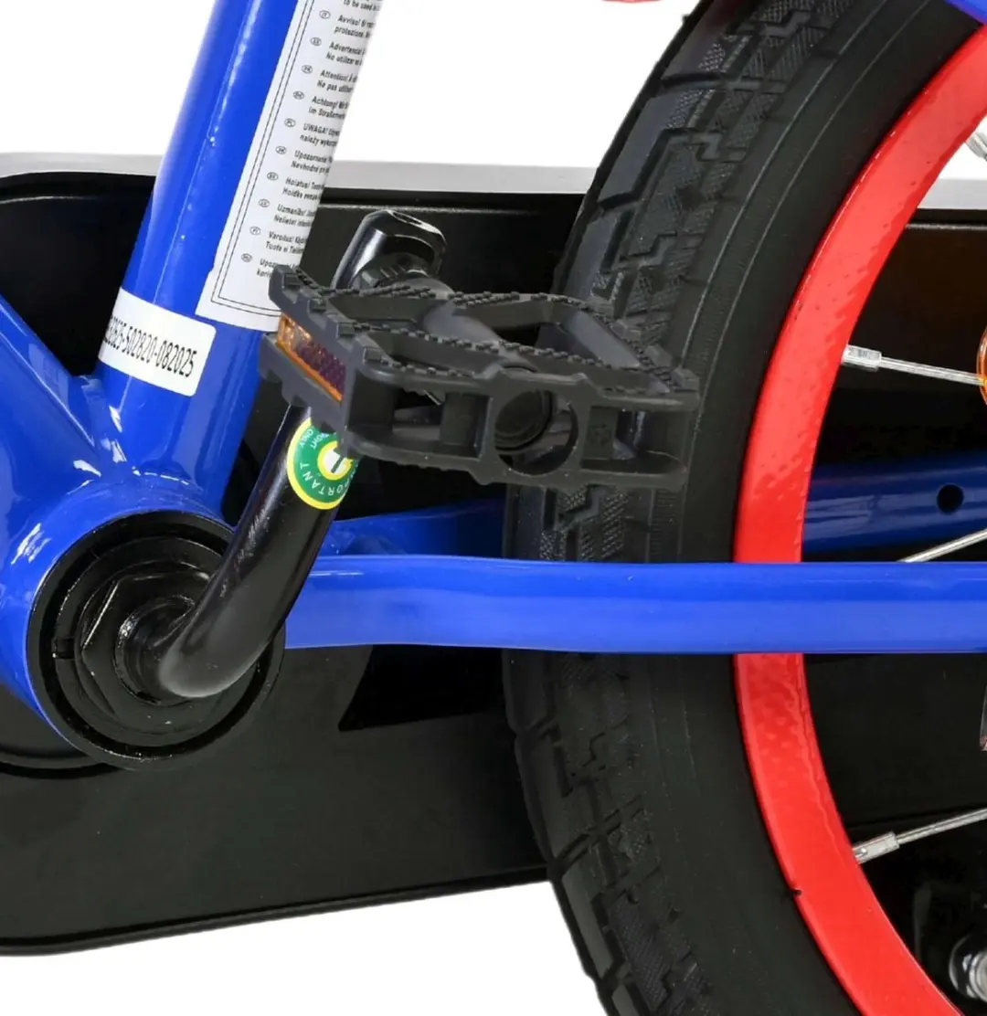 Volare Sonic Prime Kinderfiets 14" - 1 Versnelling - Blauw/Rood
