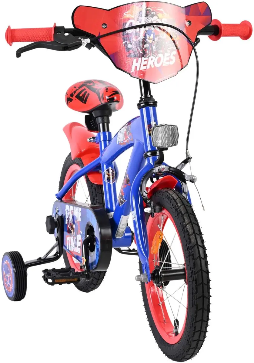Volare Sonic Prime Kinderfiets 14" - 1 Versnelling - Blauw/Rood