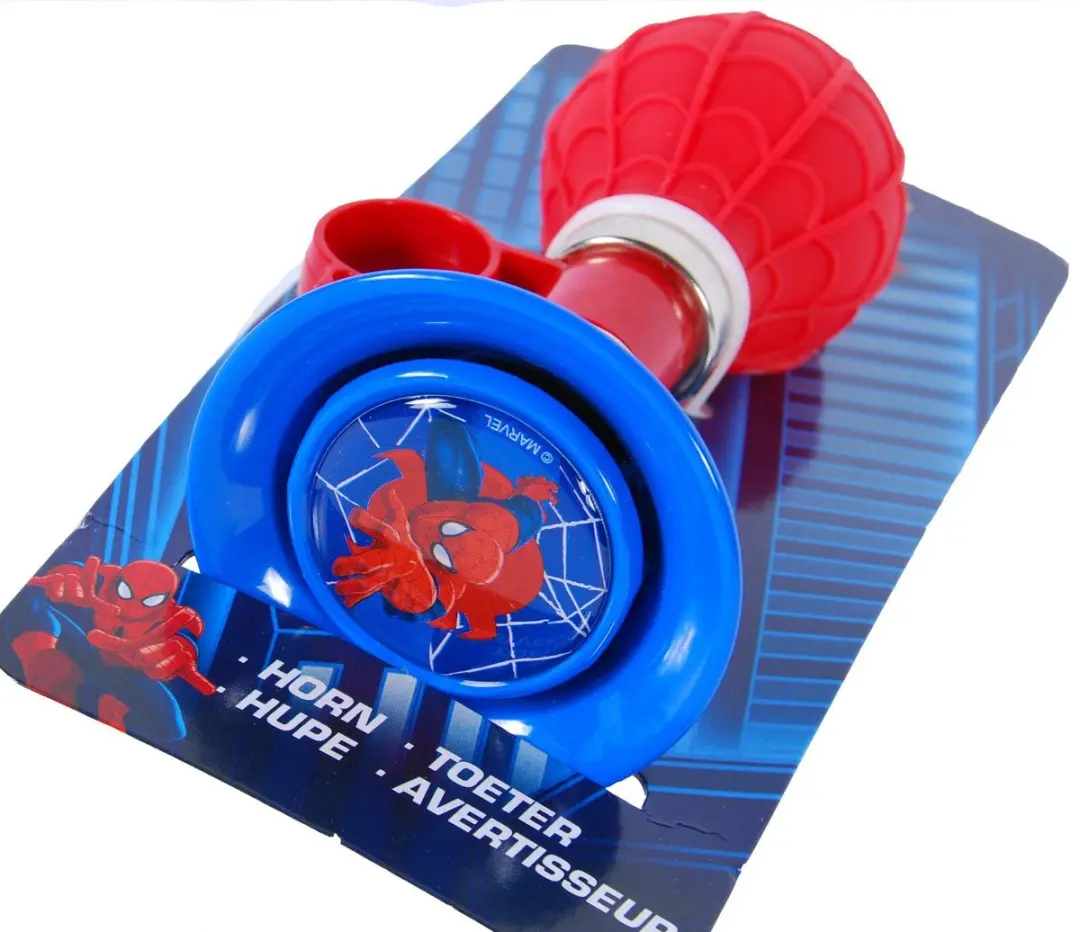 Volare Spider-Man Fietstoeter - Rood/Blauw - afbeelding 6 van 6