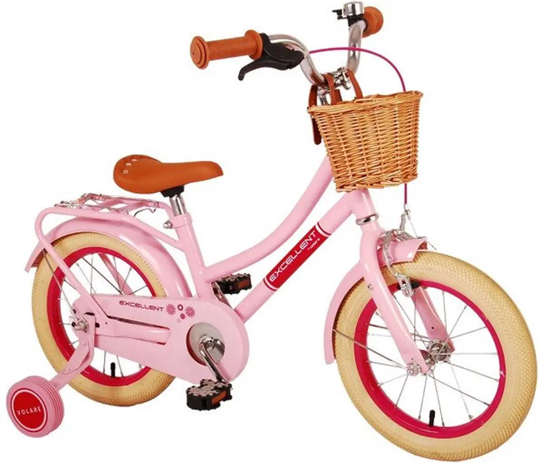 Volare Excellent Kinderfiets 14" - Roze - afbeelding 6 van 6