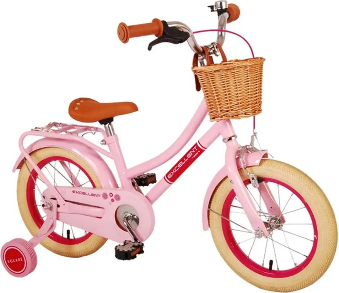 Volare Excellent Kinderfiets 14" - Roze