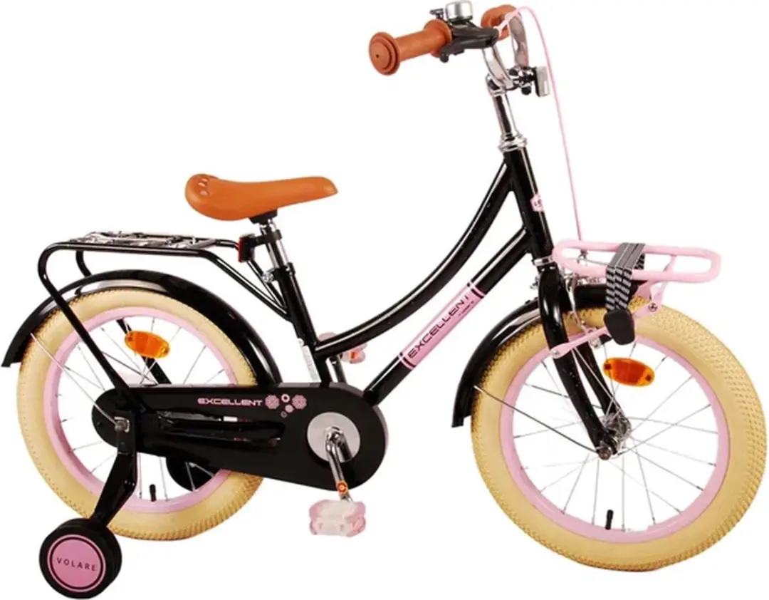 Volare Excellent Kinderfiets 16 inch - Meisjes - 1 Zwart