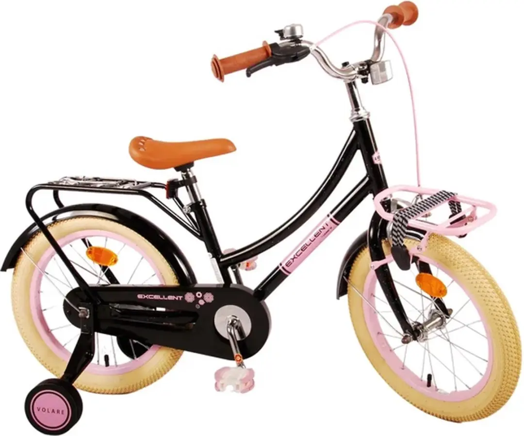 Volare Excellent Kinderfiets 16 inch - Meisjes - 1 Zwart