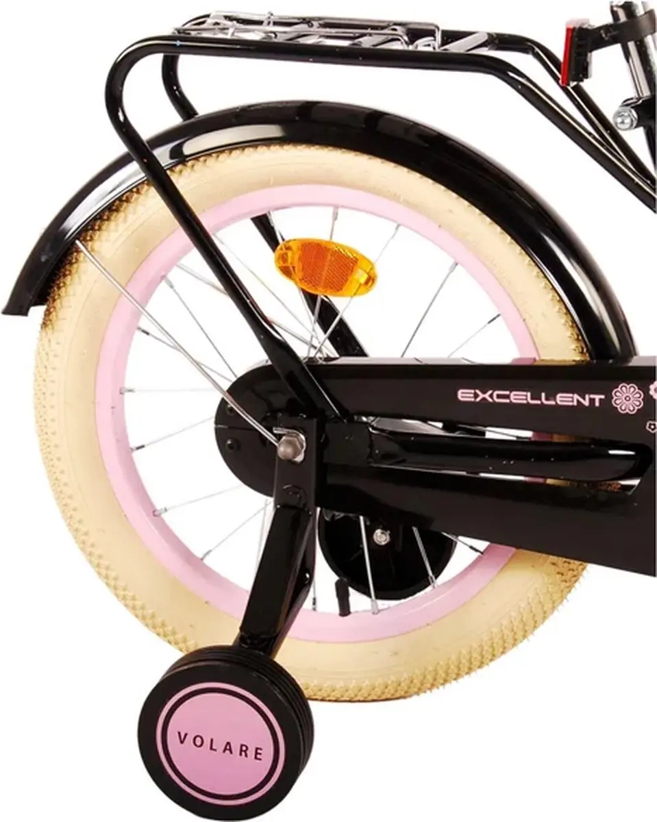 Volare Excellent Kinderfiets 16 inch - Meisjes - 1 Zwart - afbeelding 6 van 6