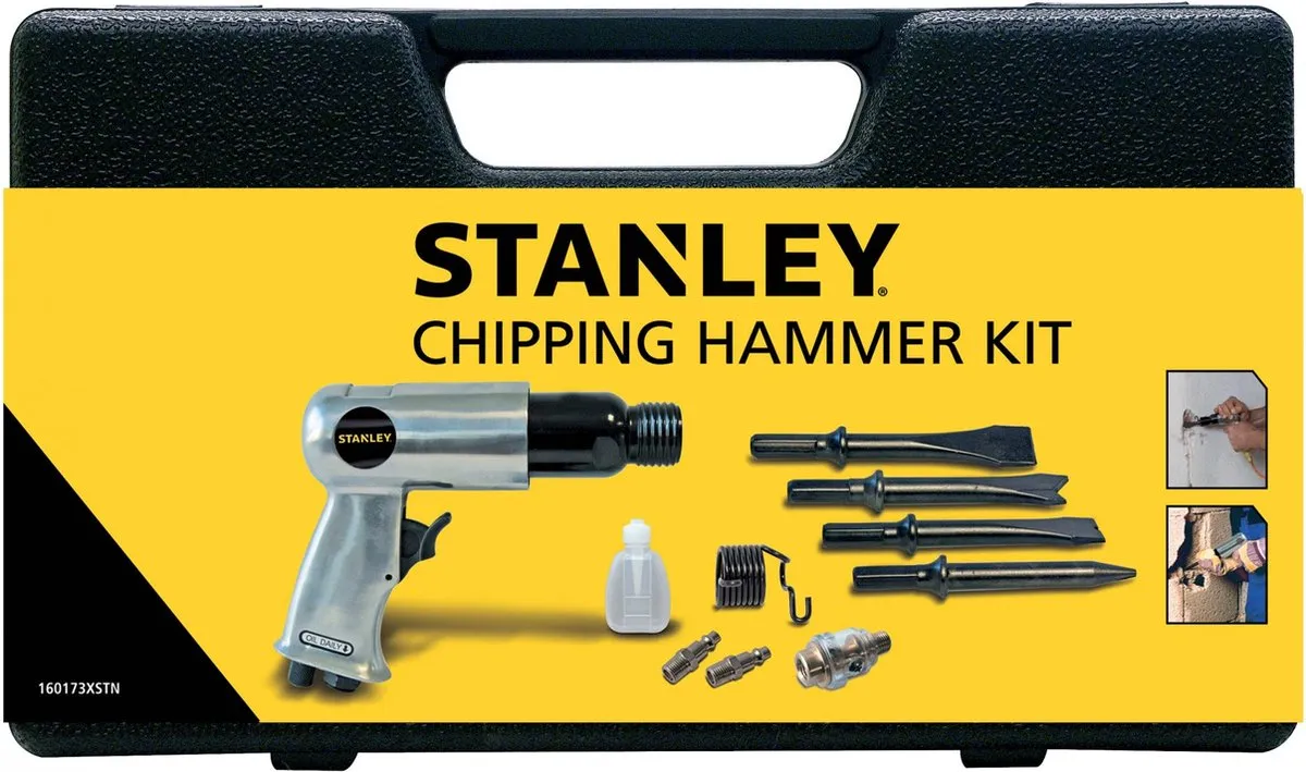 Stanley 160173XSTN Pneumatische Hakhamer Set - 5J - 12mm