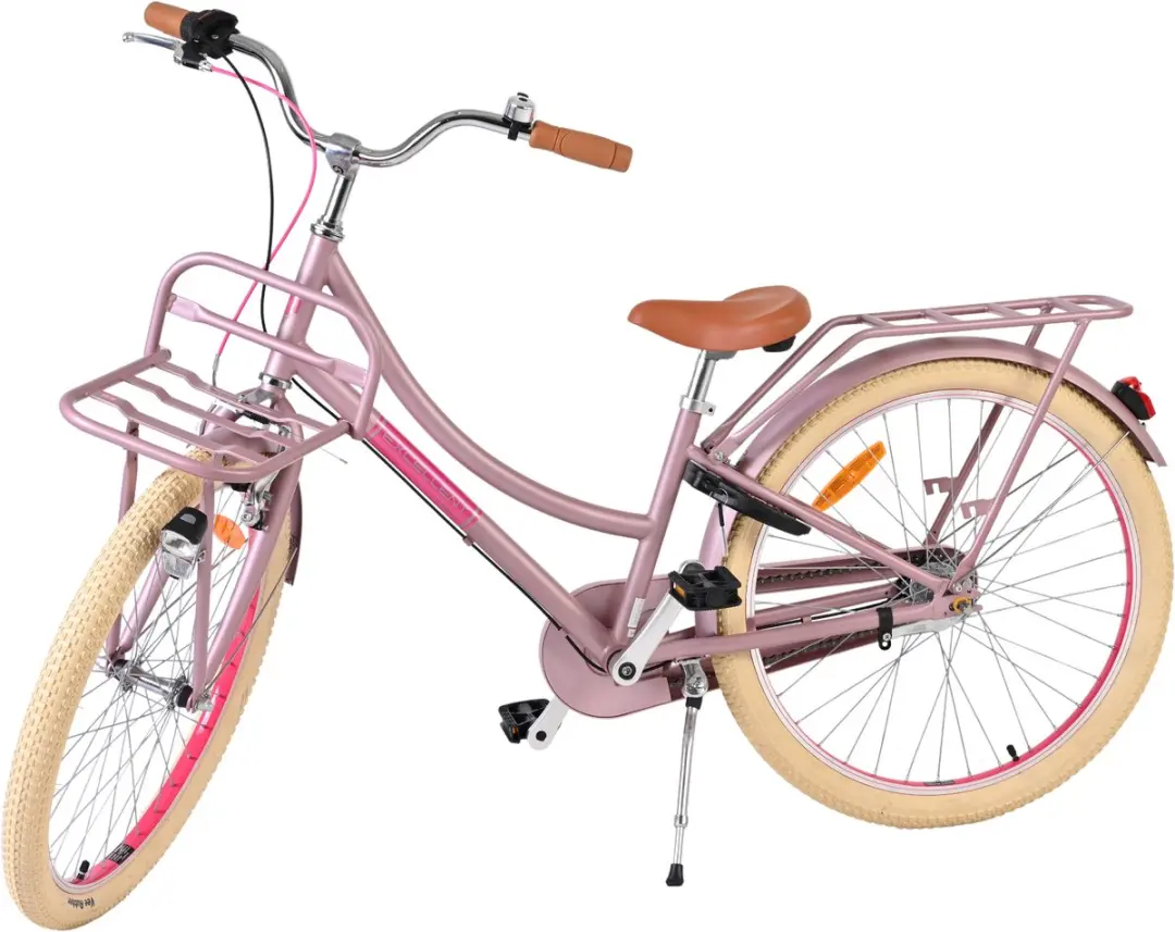 Volare Excellent Kinderfiets 24 inch - Meisjes - 3 Versnellingen - Mat Roze