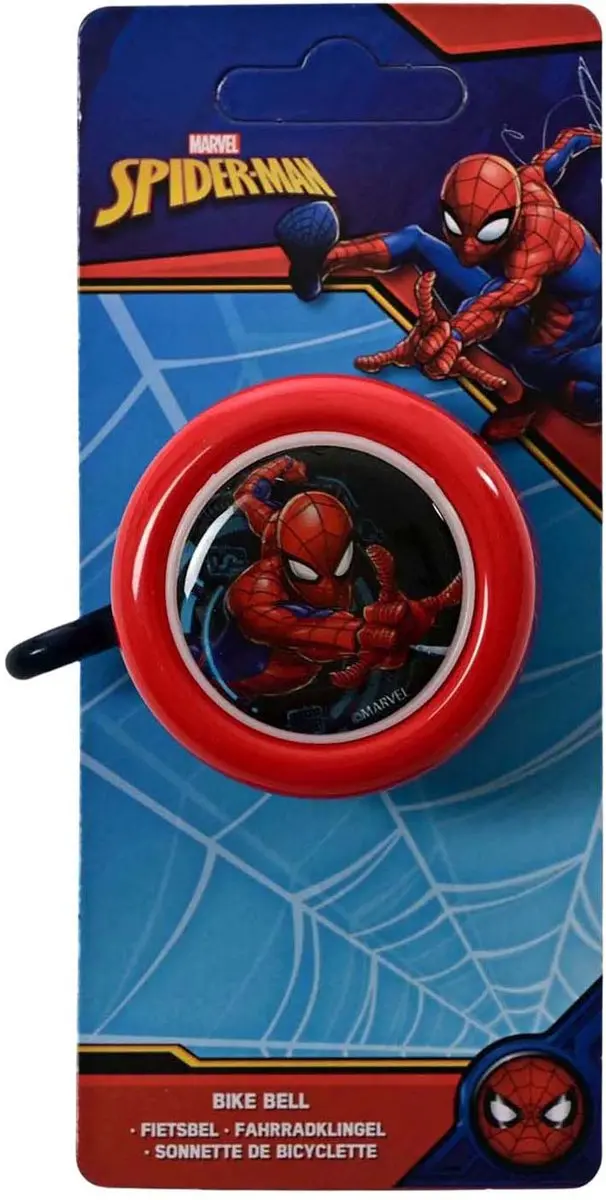Volare Spider-Man Fietsbel - Rood