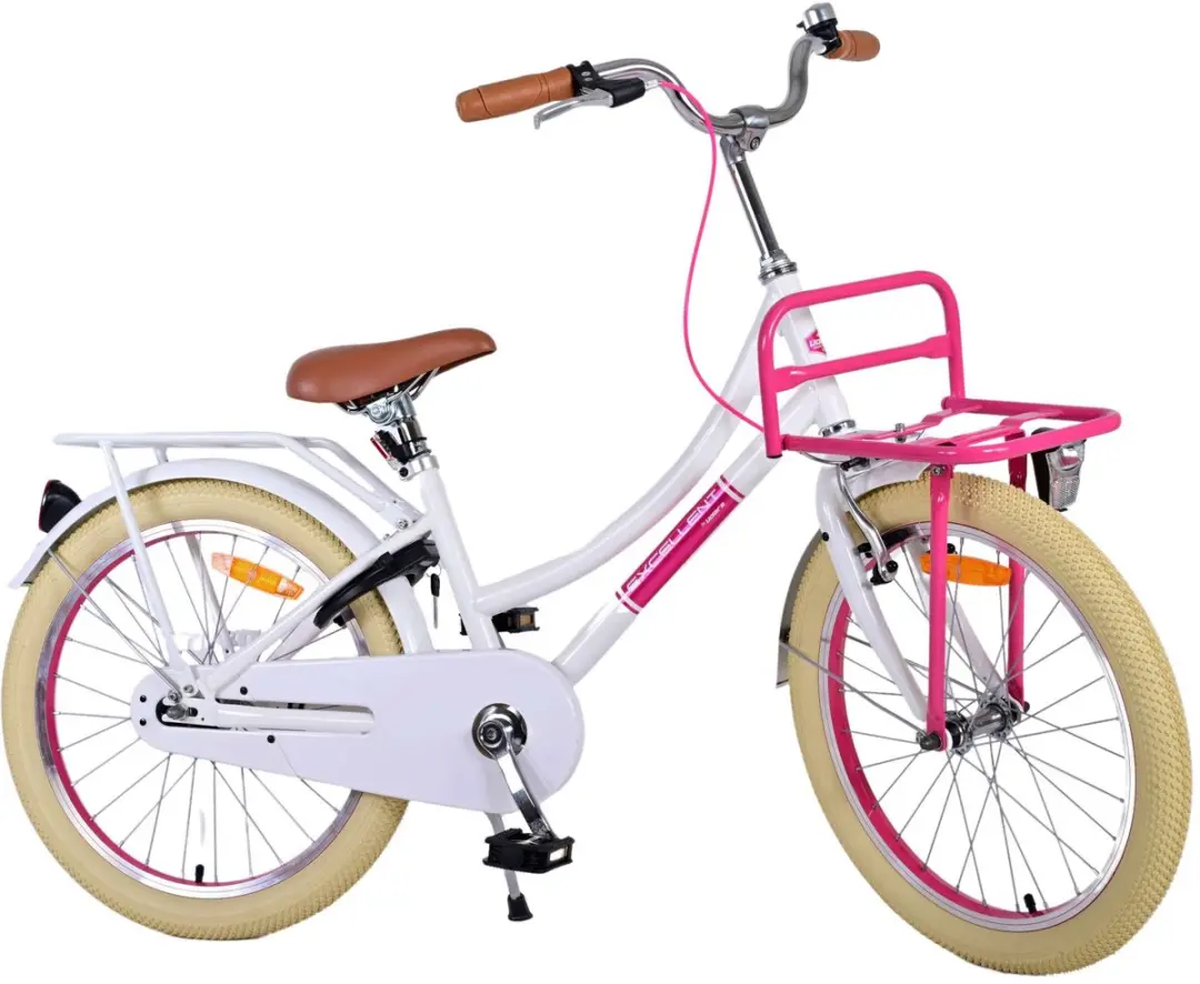 Volare Excellent Kinderfiets 20" Meisjes - 1 Versnelling - Wit - afbeelding 6 van 6