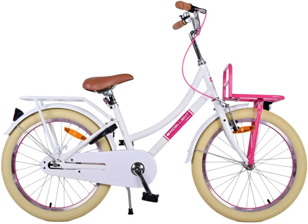 Volare Excellent Kinderfiets 20" Meisjes - 1 Versnelling - Wit