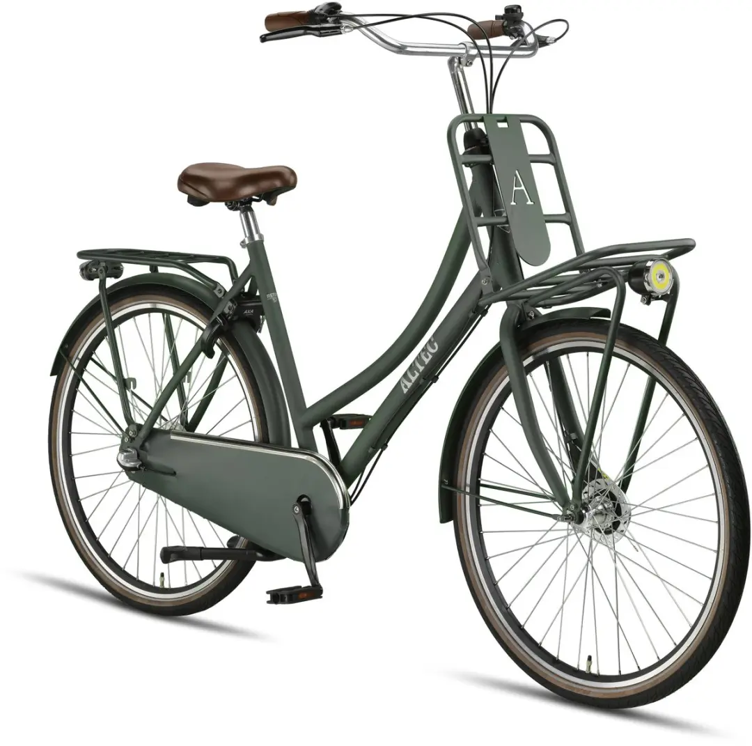 Altec Retro Dames Transportfiets 28" - 3 Versnellingen - 50cm Donkergroen