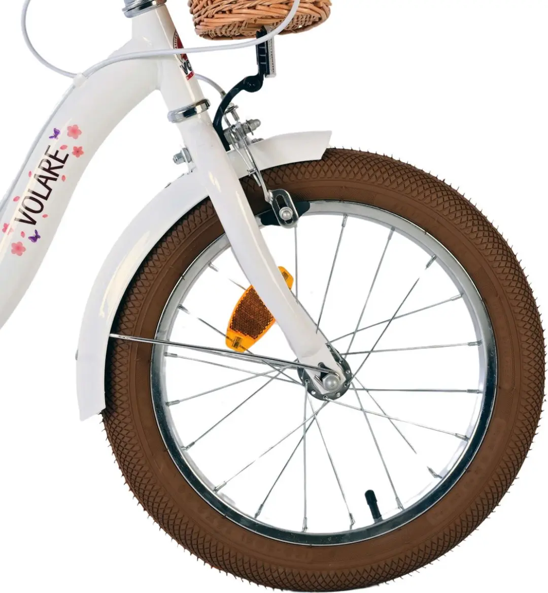 Volare Blossom Kinderfiets 16 inch - Meisjes - Wit - afbeelding 6 van 6