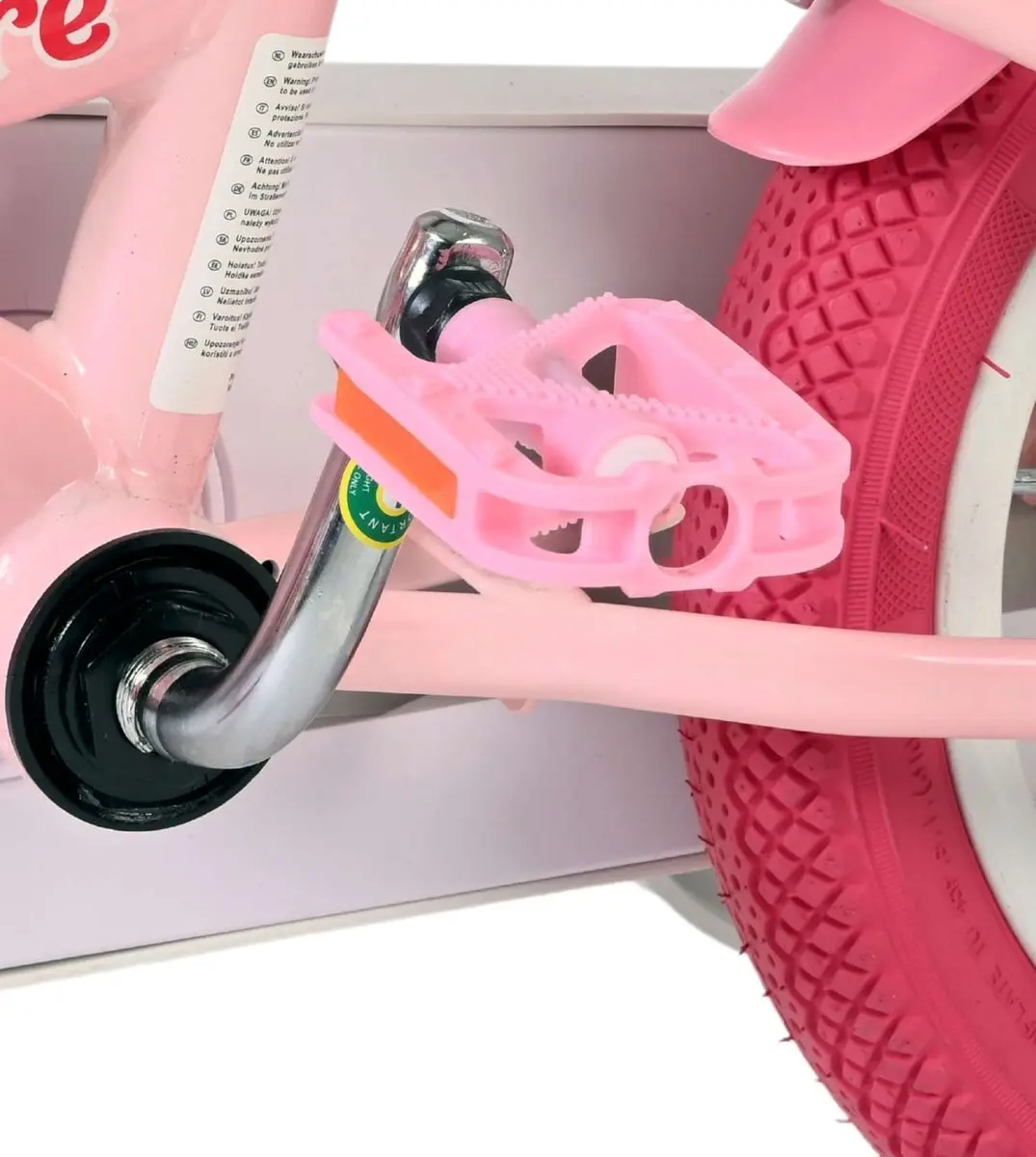 Volare Unicorn Kinderfiets 12 inch - Roze - 1 Versnelling