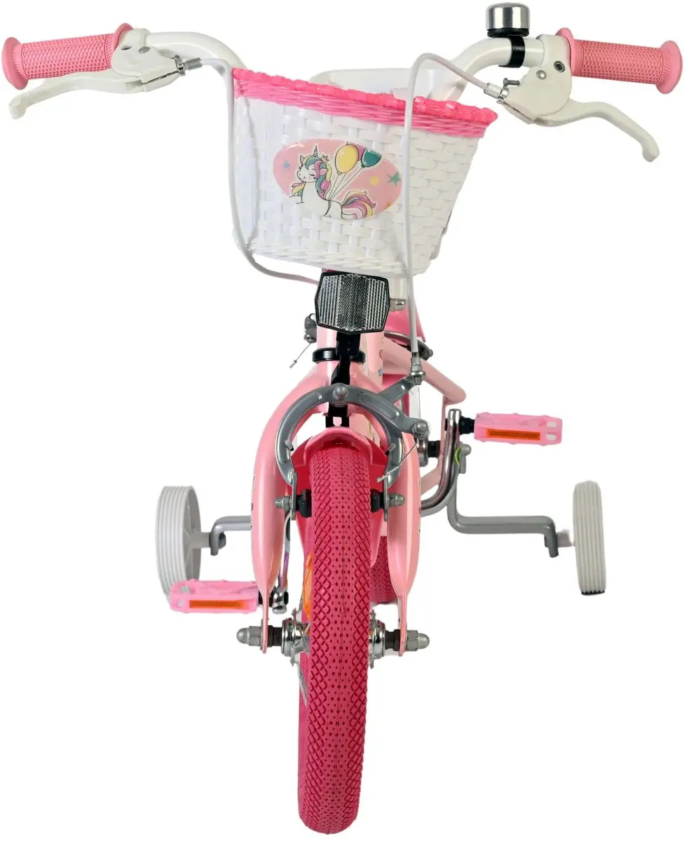 Volare Unicorn Kinderfiets 12 inch - Roze - 1 Versnelling