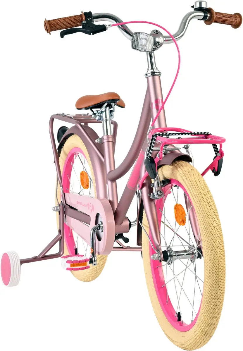 Volare Excellent Kinderfiets 18 inch - Mat Roze