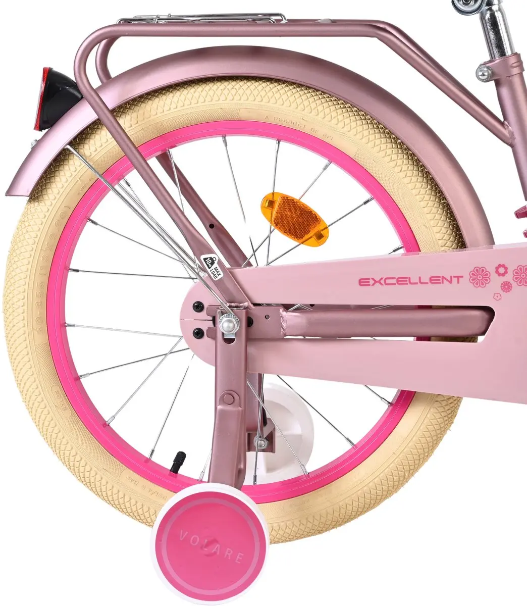 Volare Excellent Kinderfiets 18 inch - Mat Roze