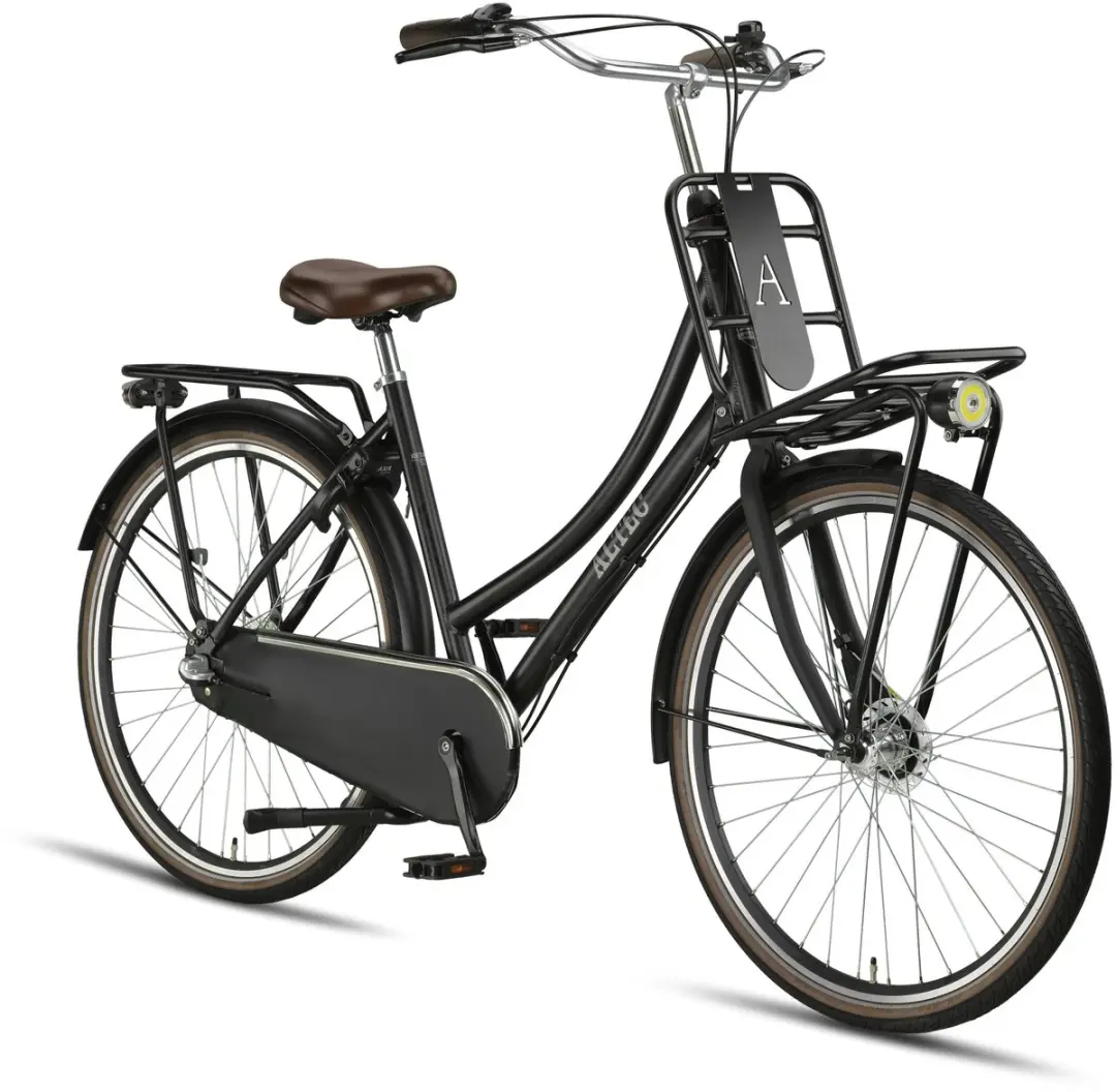 Altec Retro Dames Transportfiets 28" - 3 Versnellingen - Matzwart