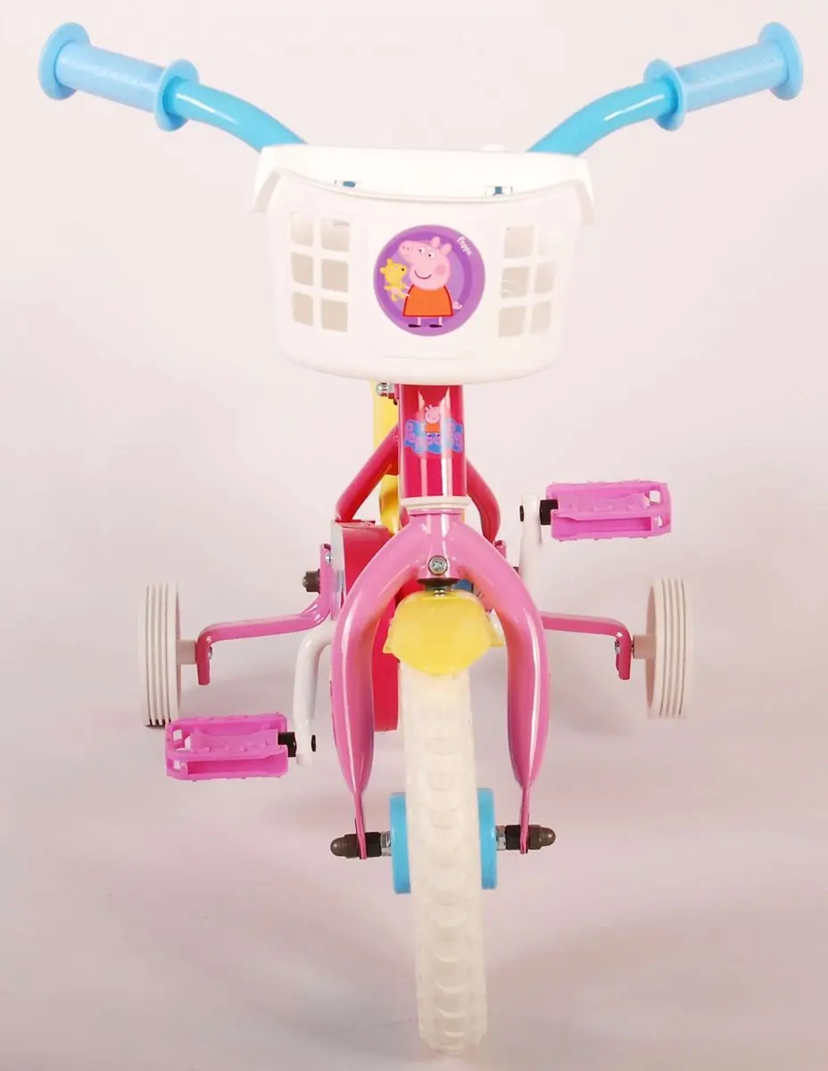 Volare Peppa Pig Kinderfiets 10 inch - Roze/Blauw