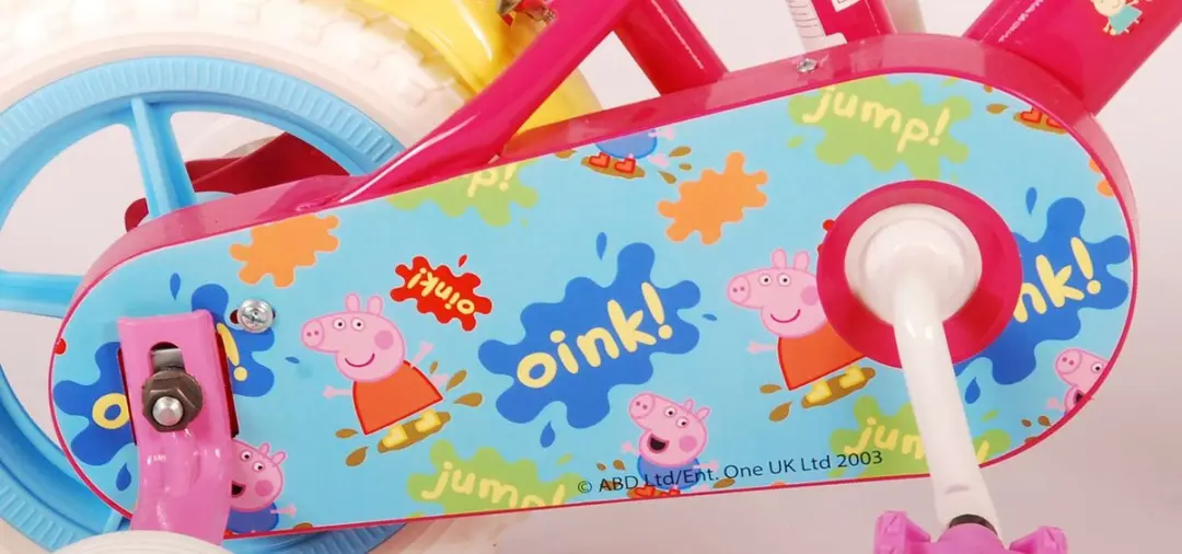 Volare Peppa Pig Kinderfiets 10 inch - Roze/Blauw