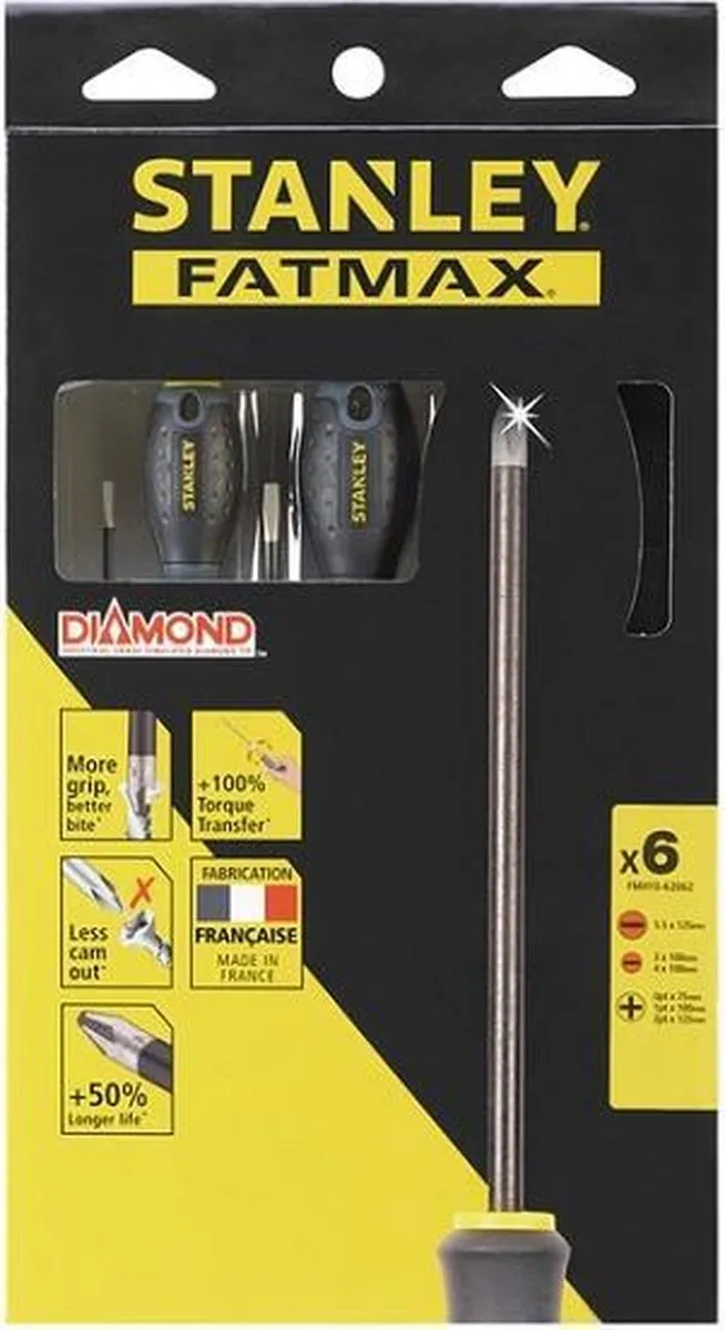Stanley FatMax Diamant Schroevendraaierset FMHT0-62062 - 6-delig