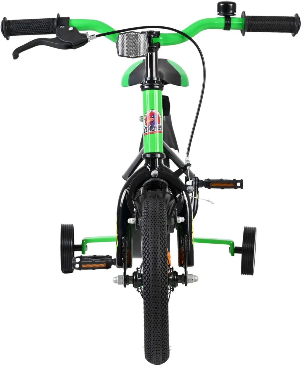 Volare Strike Kinderfiets 12 inch - Zwart Groen
