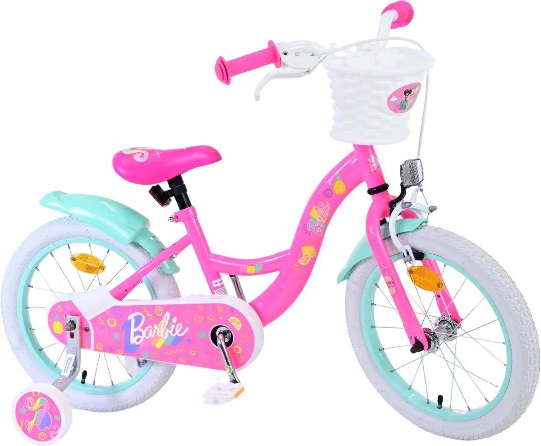 Volare Barbie Kinderfiets 16" - Roze/Mintgroen - afbeelding 6 van 6