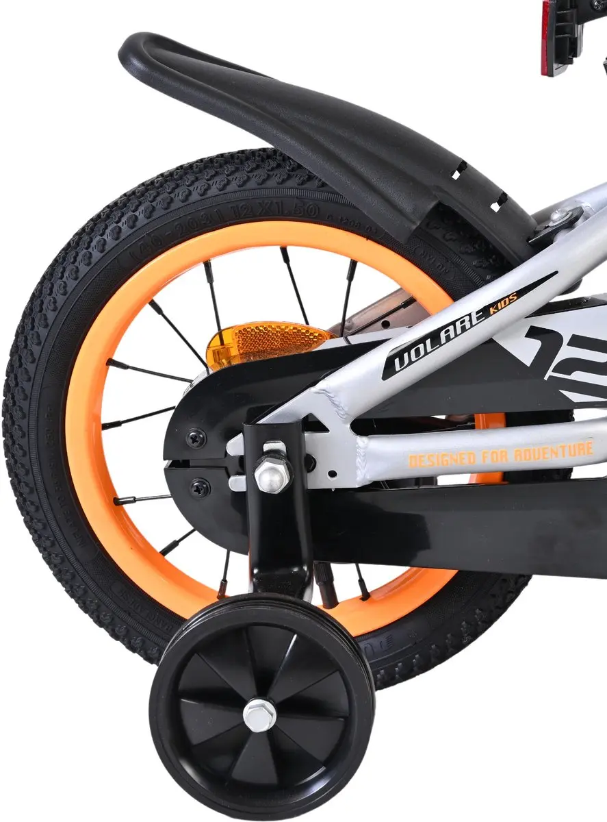 Volare Rocky Kinderfiets 12" - 1 Versnelling - Grijs - afbeelding 6 van 6
