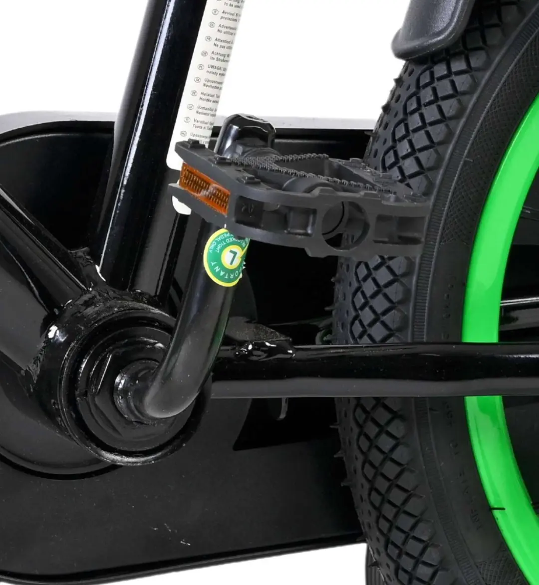 Volare Strike Kinderfiets 14" - 1 Versnelling - Zwart Groen