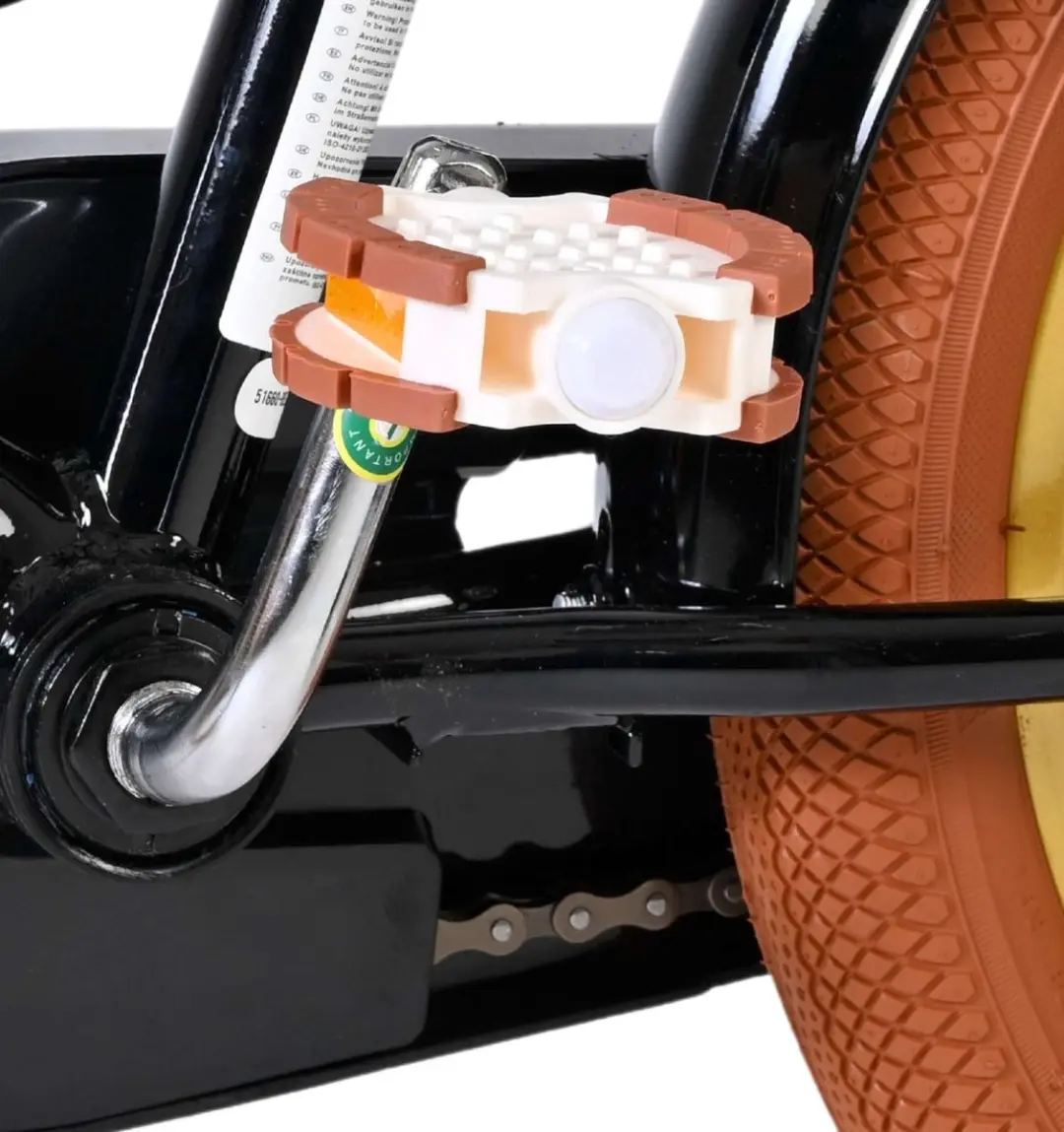 Volare Ashley Kinderfiets 16 inch - Zwart - afbeelding 6 van 6