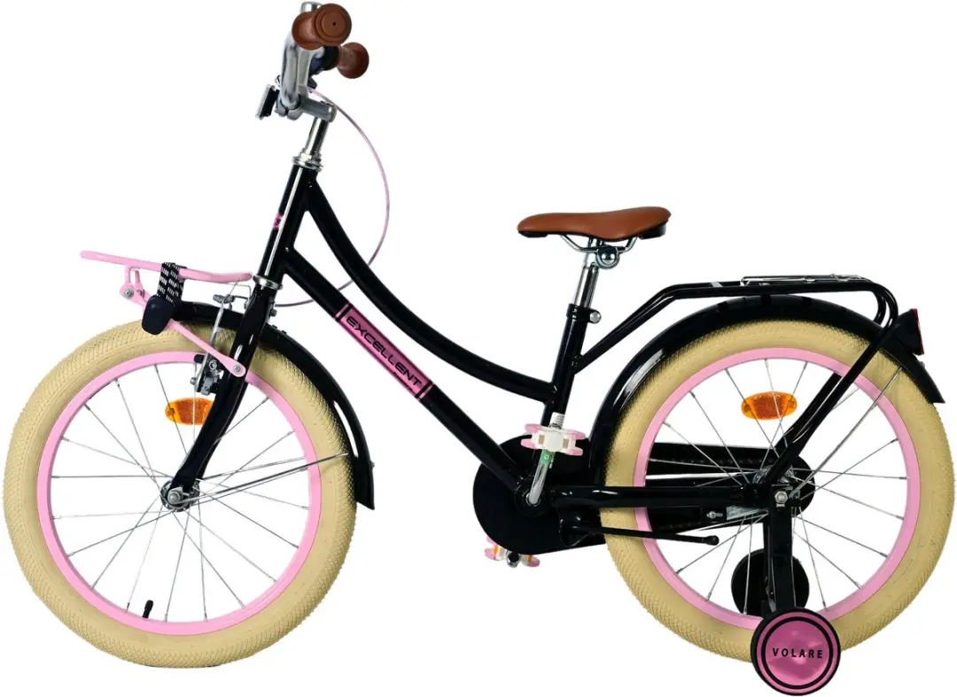 Volare Excellent Kinderfiets 18 inch - Meisjes - Zwart