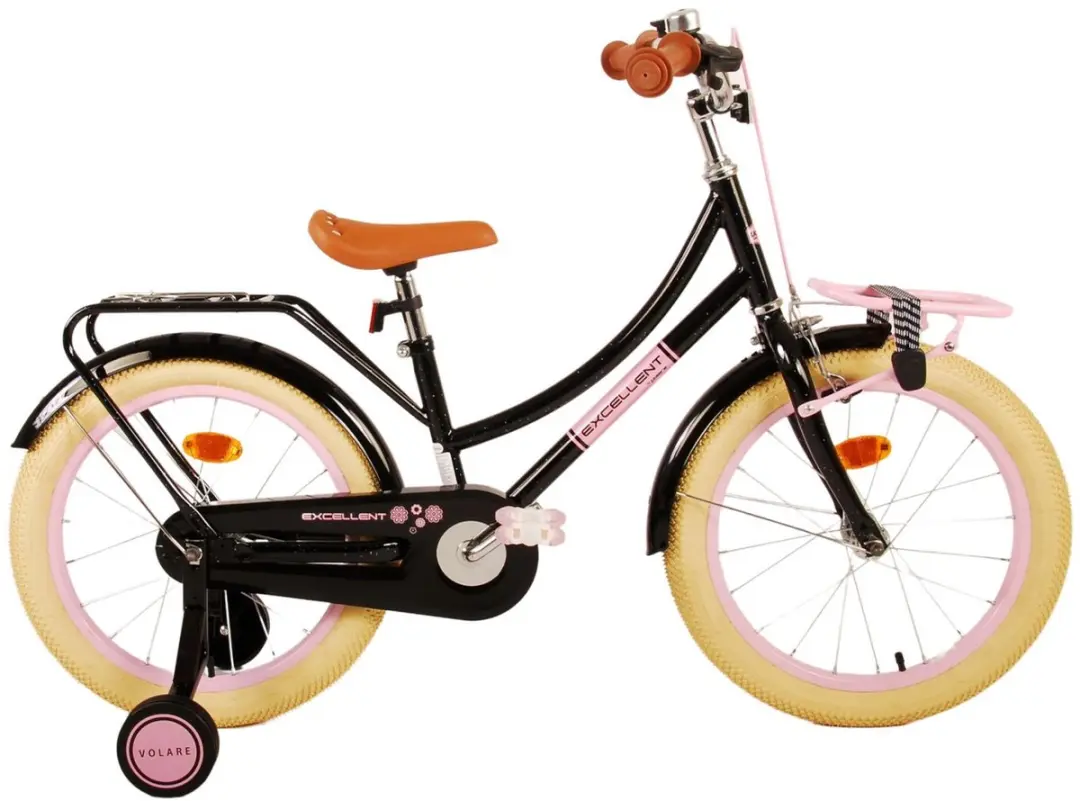 Volare Excellent Kinderfiets 18 inch - Meisjes - Zwart
