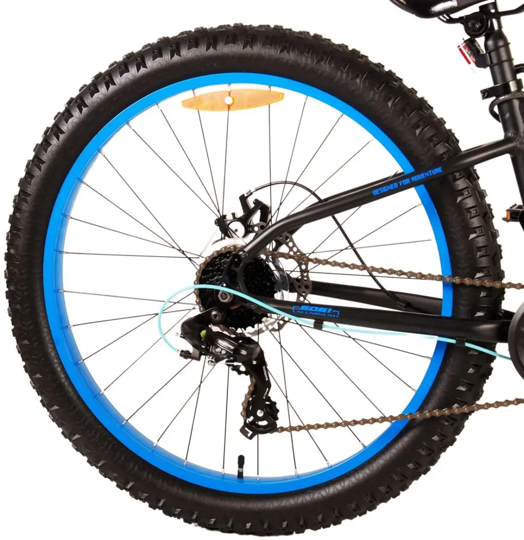 Volare Gradient Kinderfiets 26" 7 Speed - Zwart/Blauw