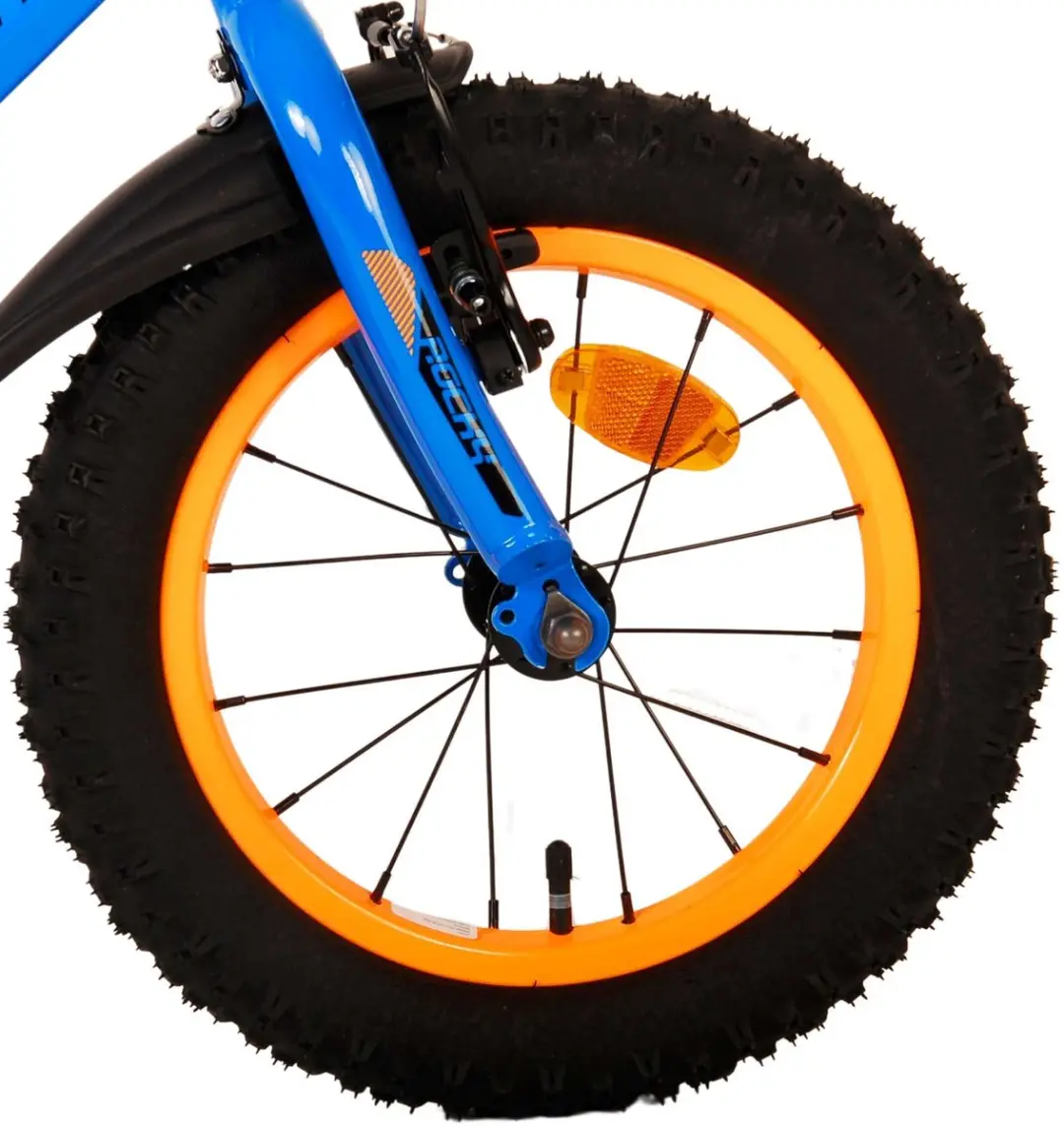 Volare Rocky Kinderfiets 14 inch - Blauw - Twee handremmen