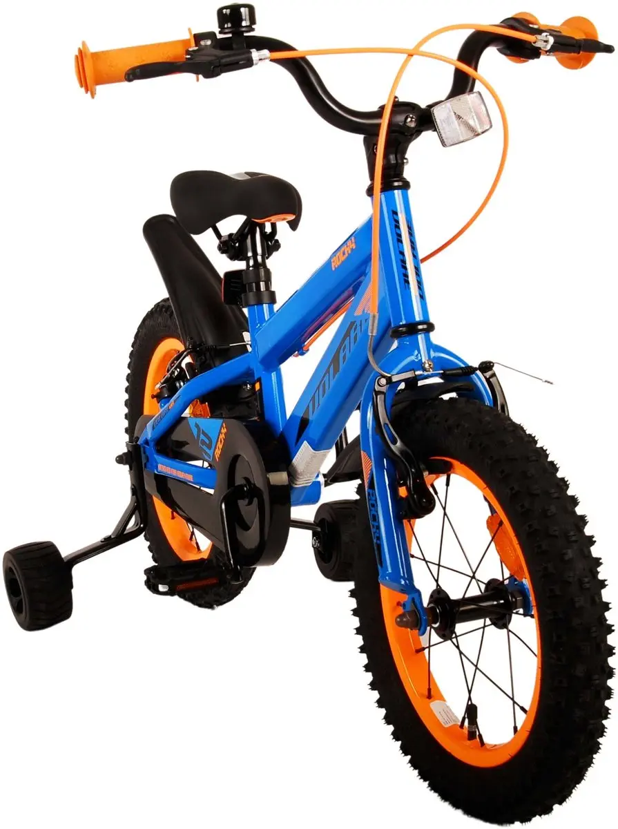 Volare Rocky Kinderfiets 14 inch - Blauw - Twee handremmen