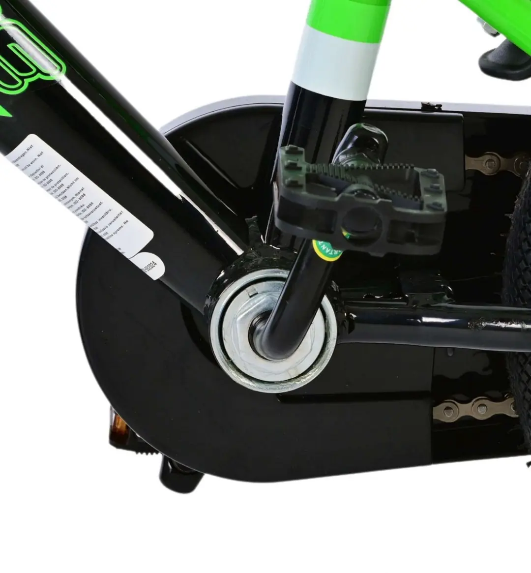 Volare Sportivo Kinderfiets 12" - 1 Versnelling - Groen/Zwart