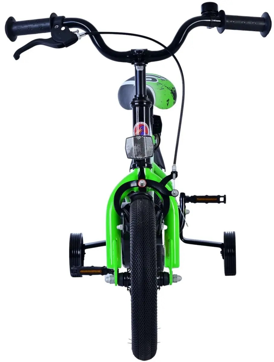 Volare Sportivo Kinderfiets 12" - 1 Versnelling - Groen/Zwart