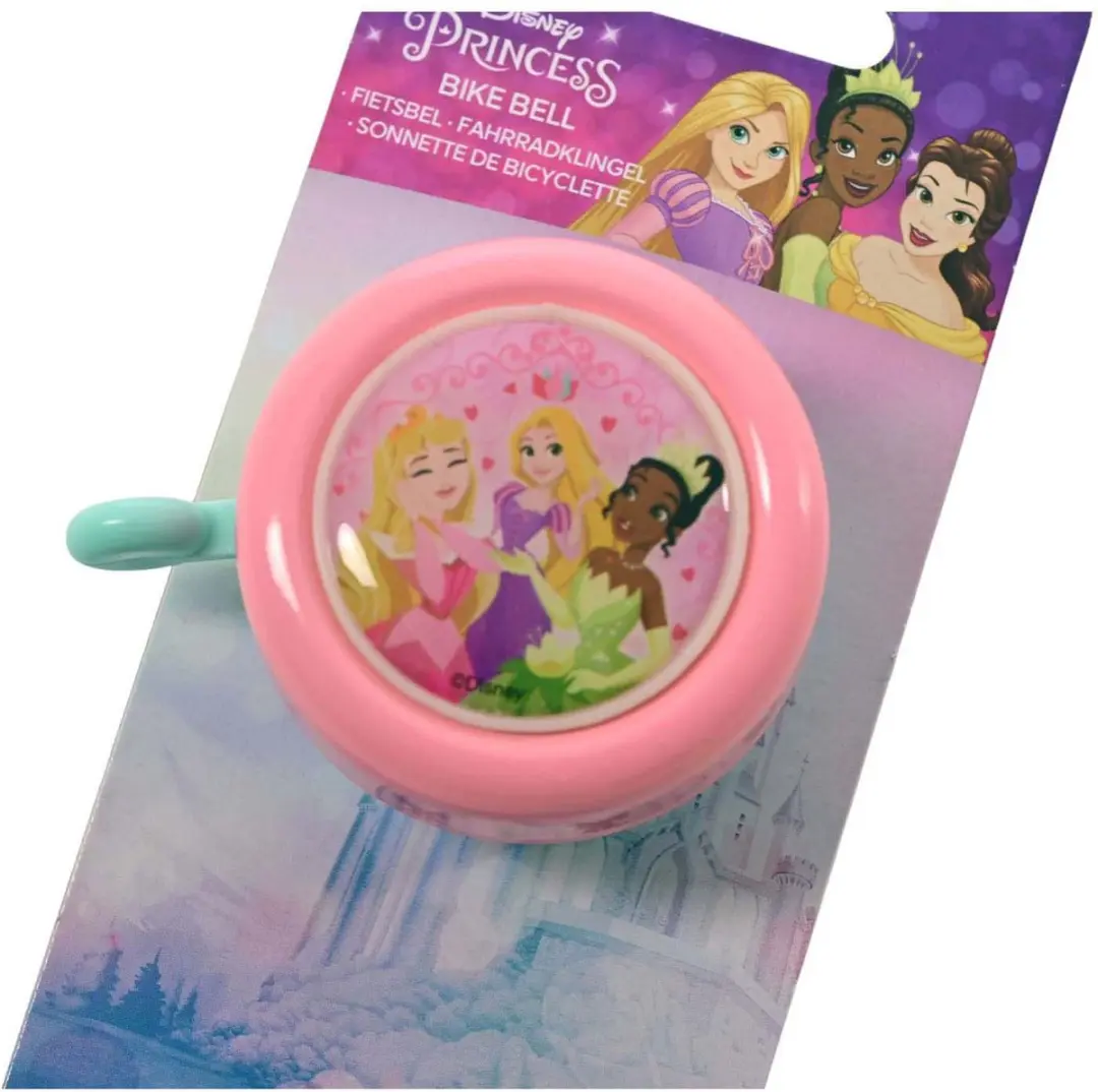 Volare Disney Princess Fietsbel - Roze/Blauw