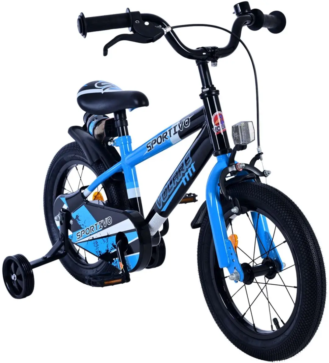 Volare Sportivo Kinderfiets 14" - 1 Versnelling - Blauw/Zwart - afbeelding 6 van 6