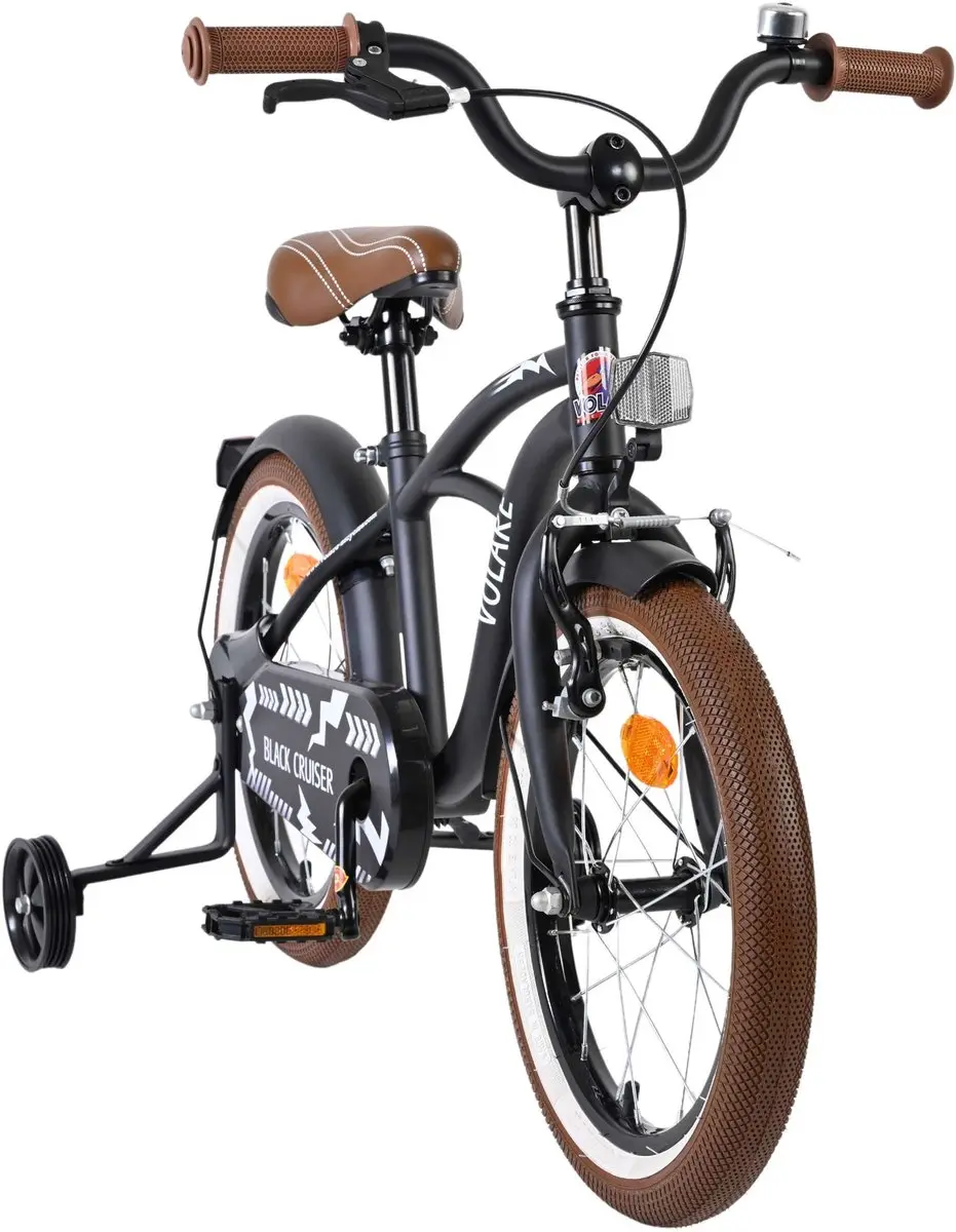Volare Black Cruiser Kinderfiets 16 inch - 1 Versnelling