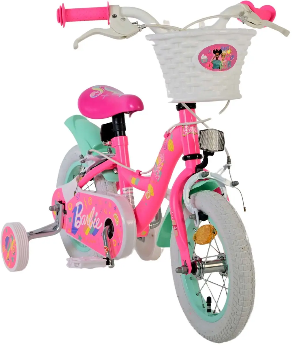 Volare Barbie Kinderfiets 12 inch - Roze - 1 Versnelling
