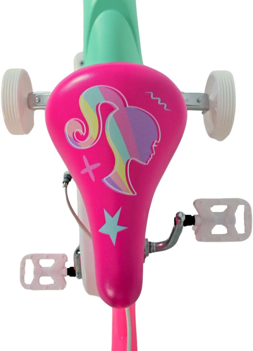 Volare Barbie Kinderfiets 12 inch - Roze - 1 Versnelling