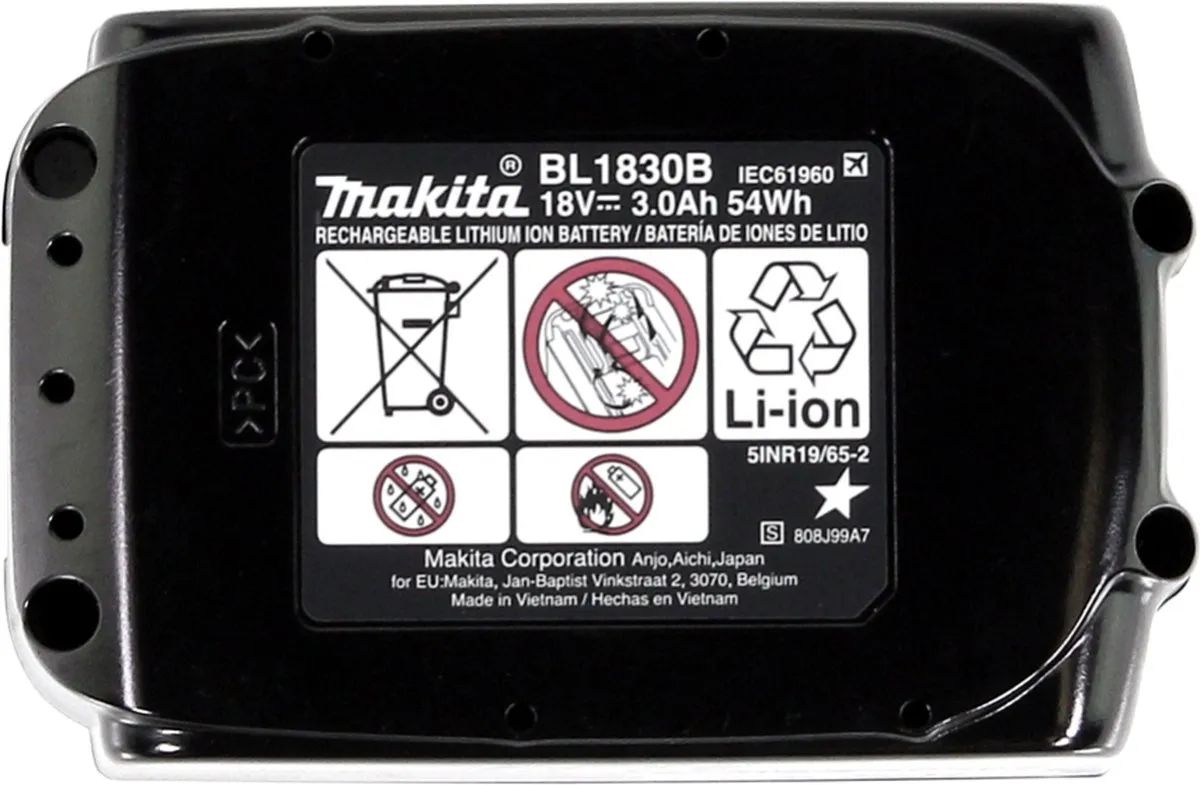 Makita BL1830B Li-ion Accu Set 2x 18V 3,0Ah - 2 Stuks