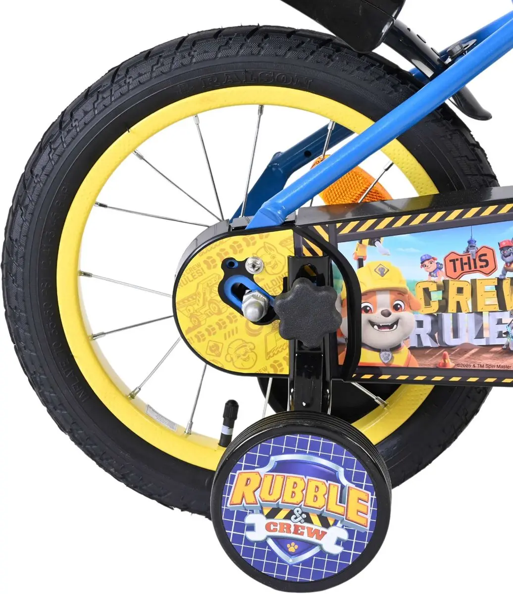 Volare Paw Patrol Rubble & Crew Kinderfiets 14 inch - Blauw