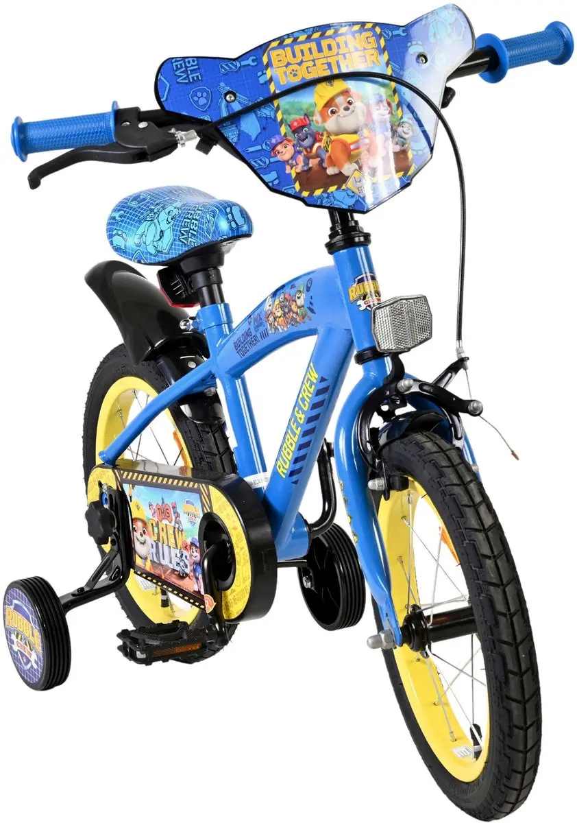 Volare Paw Patrol Rubble & Crew Kinderfiets 14 inch - Blauw