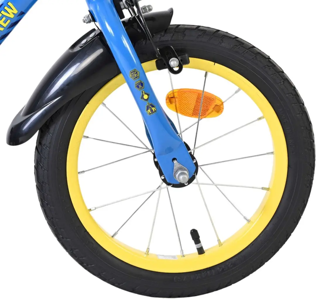 Volare Paw Patrol Rubble & Crew Kinderfiets 14 inch - Blauw - afbeelding 6 van 6