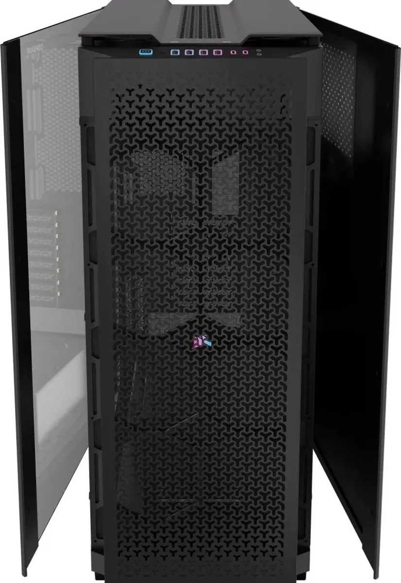 Corsair 9000D Airflow Tempered Glass ATX Geharde Glas - 2 Ventilatoren - Zwart