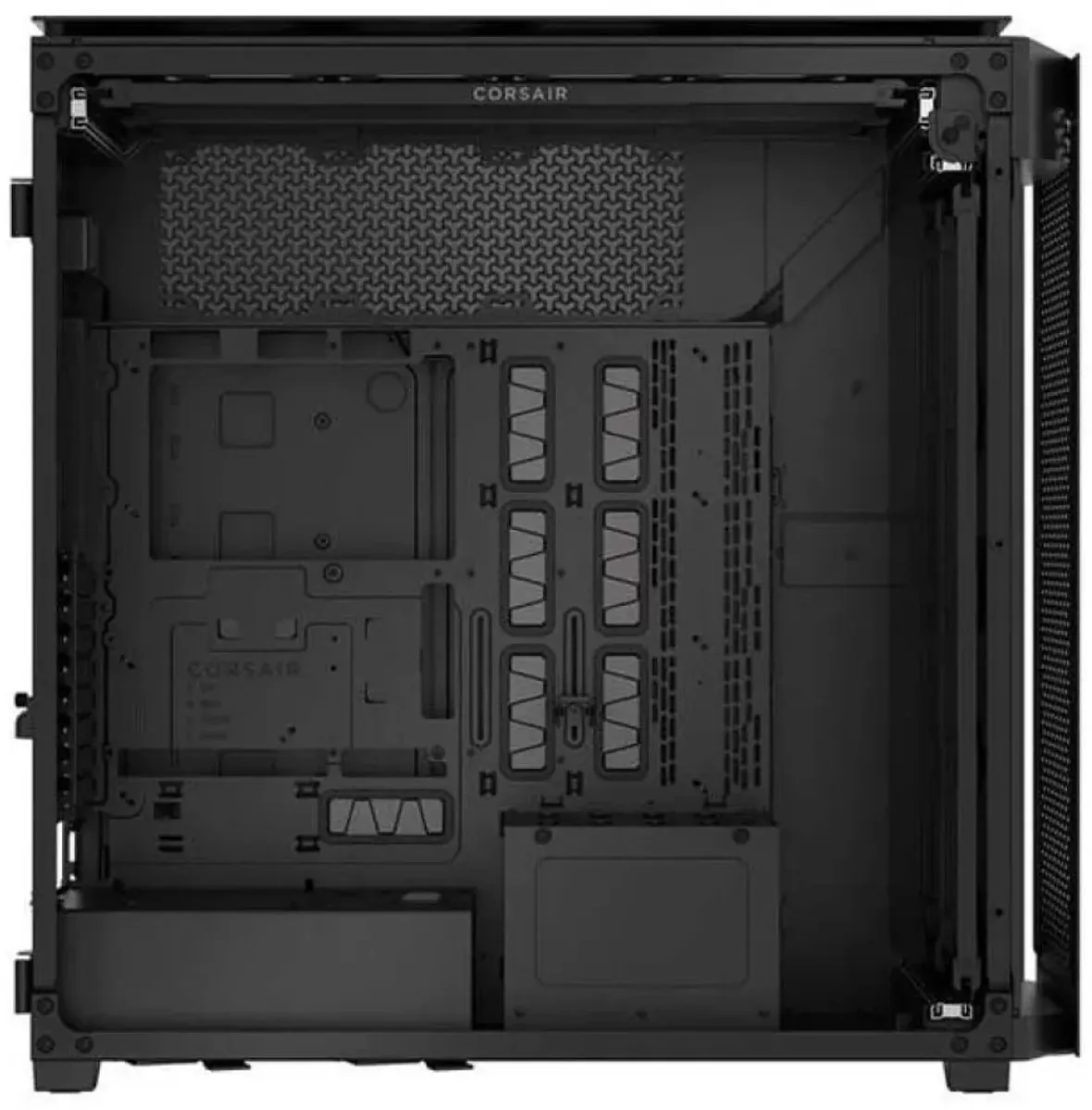 Corsair 9000D Airflow Tempered Glass ATX Geharde Glas - 2 Ventilatoren - Zwart