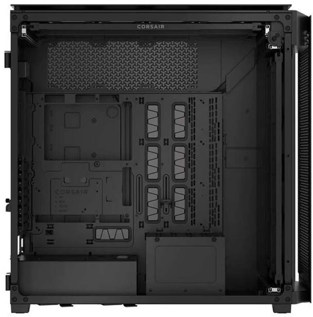 Corsair 9000D Airflow Tempered Glass ATX Geharde Glas - 2 Ventilatoren - Zwart
