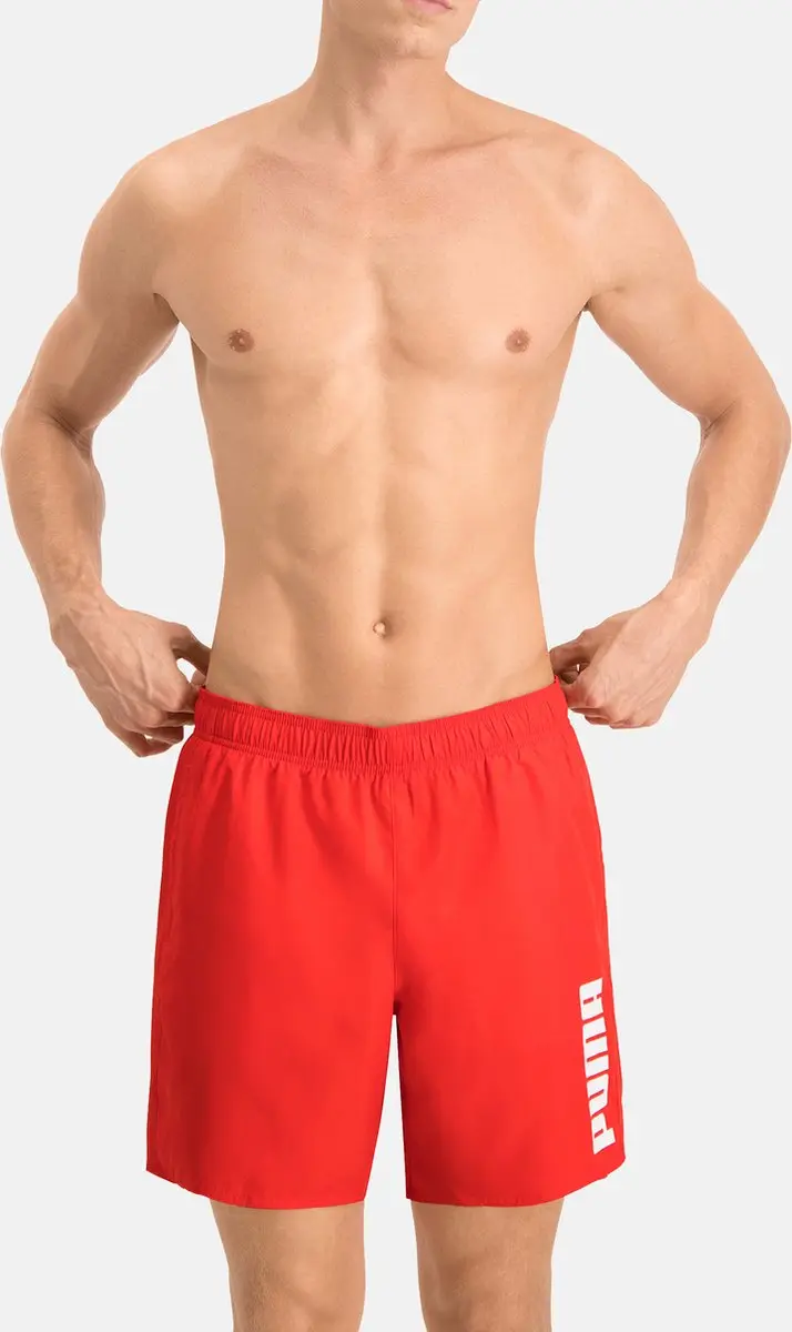 PUMA SWIM Men Mid Shorts - XS - Red