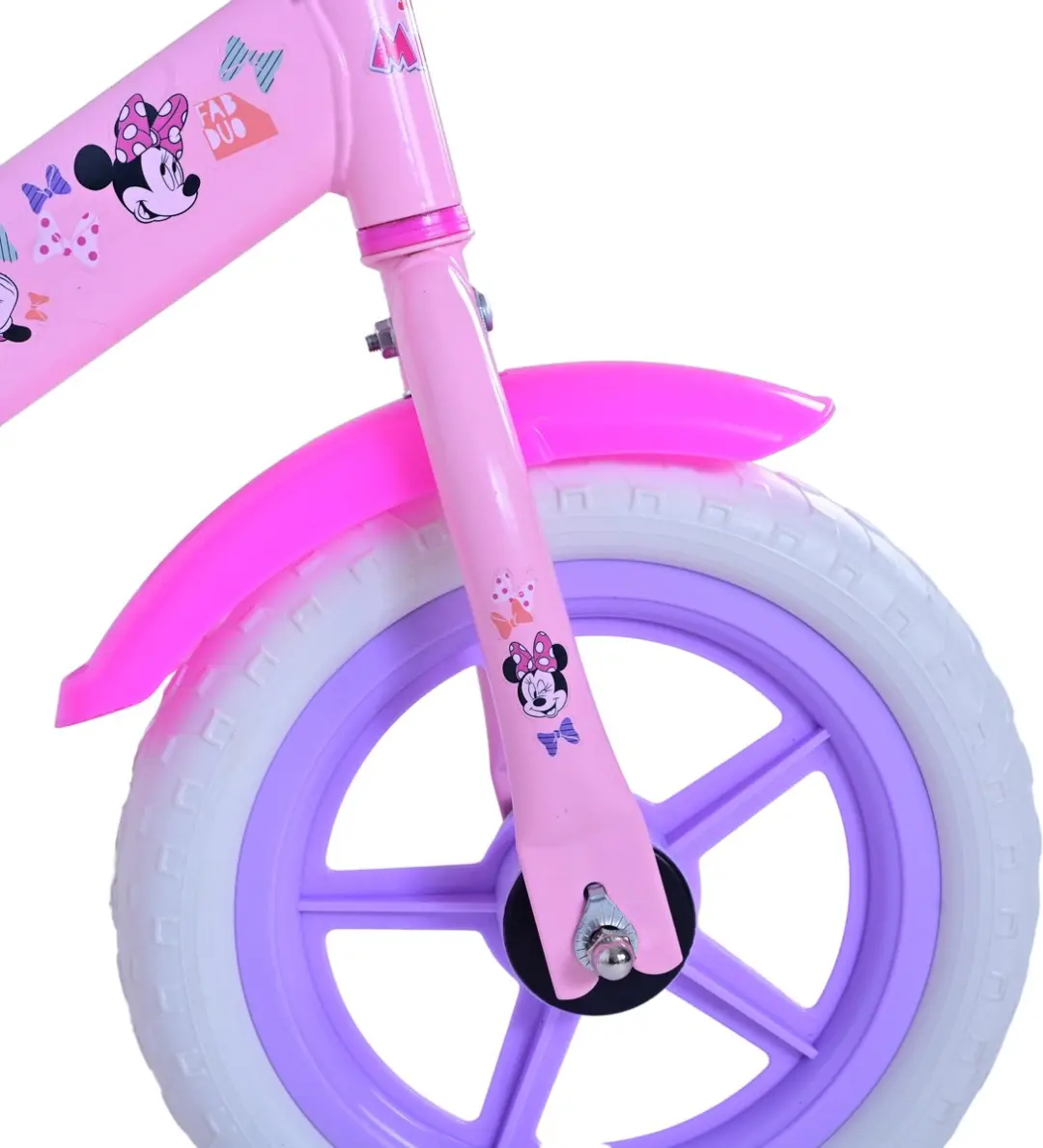 Volare Disney Minnie Loopfiets Metaal 12 Inch - Roze